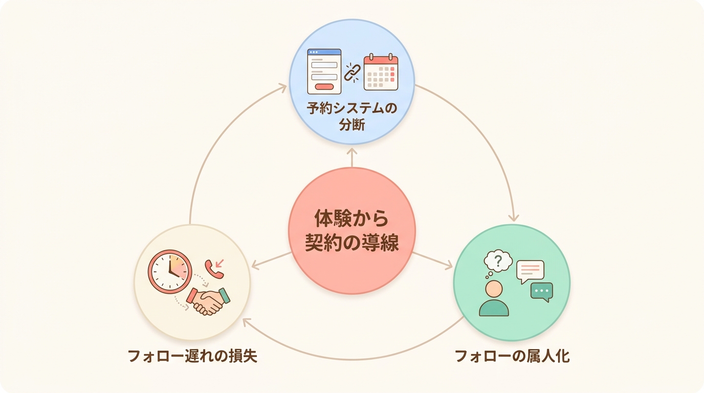英会話スクールの体験申込〜本契約で起きている3つの課題