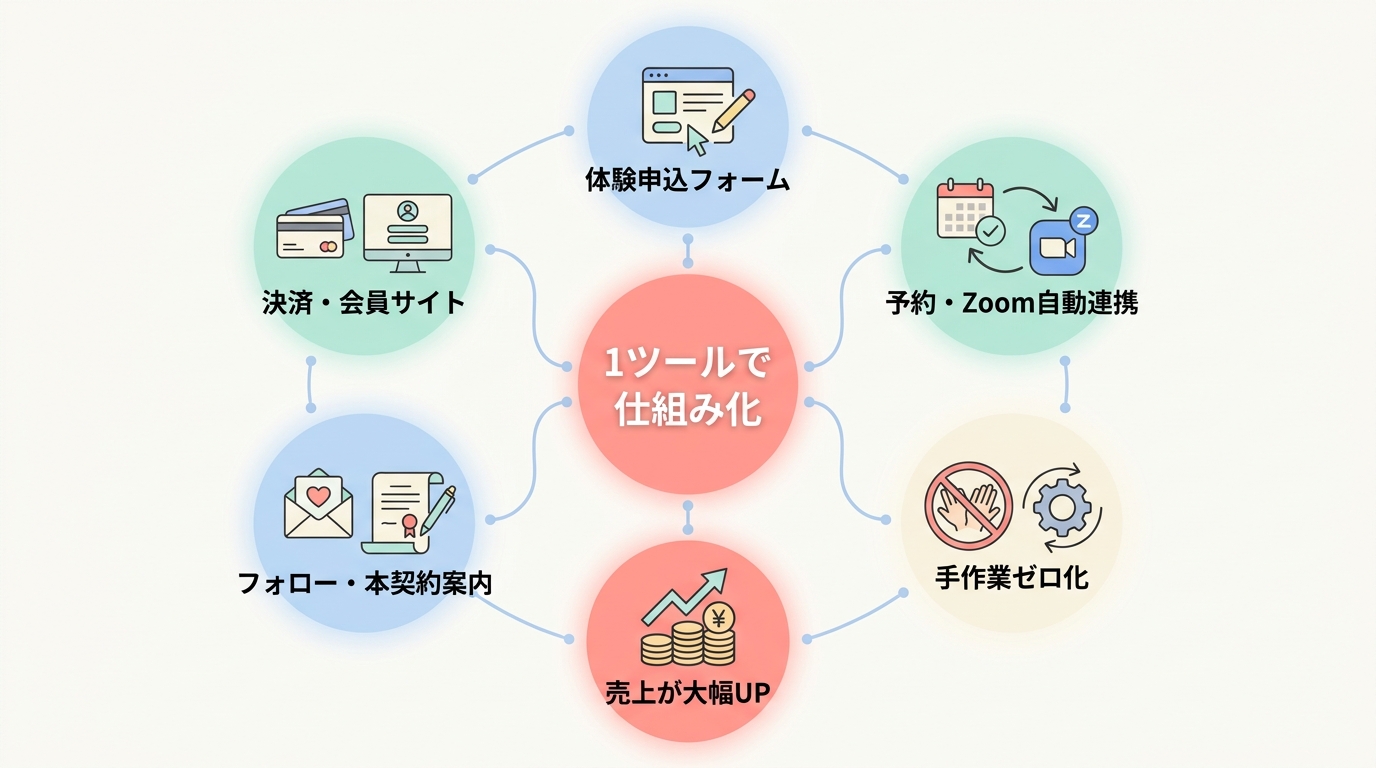 英会話スクールがUTAGEで体験申込から本契約まで仕組み化するメリット