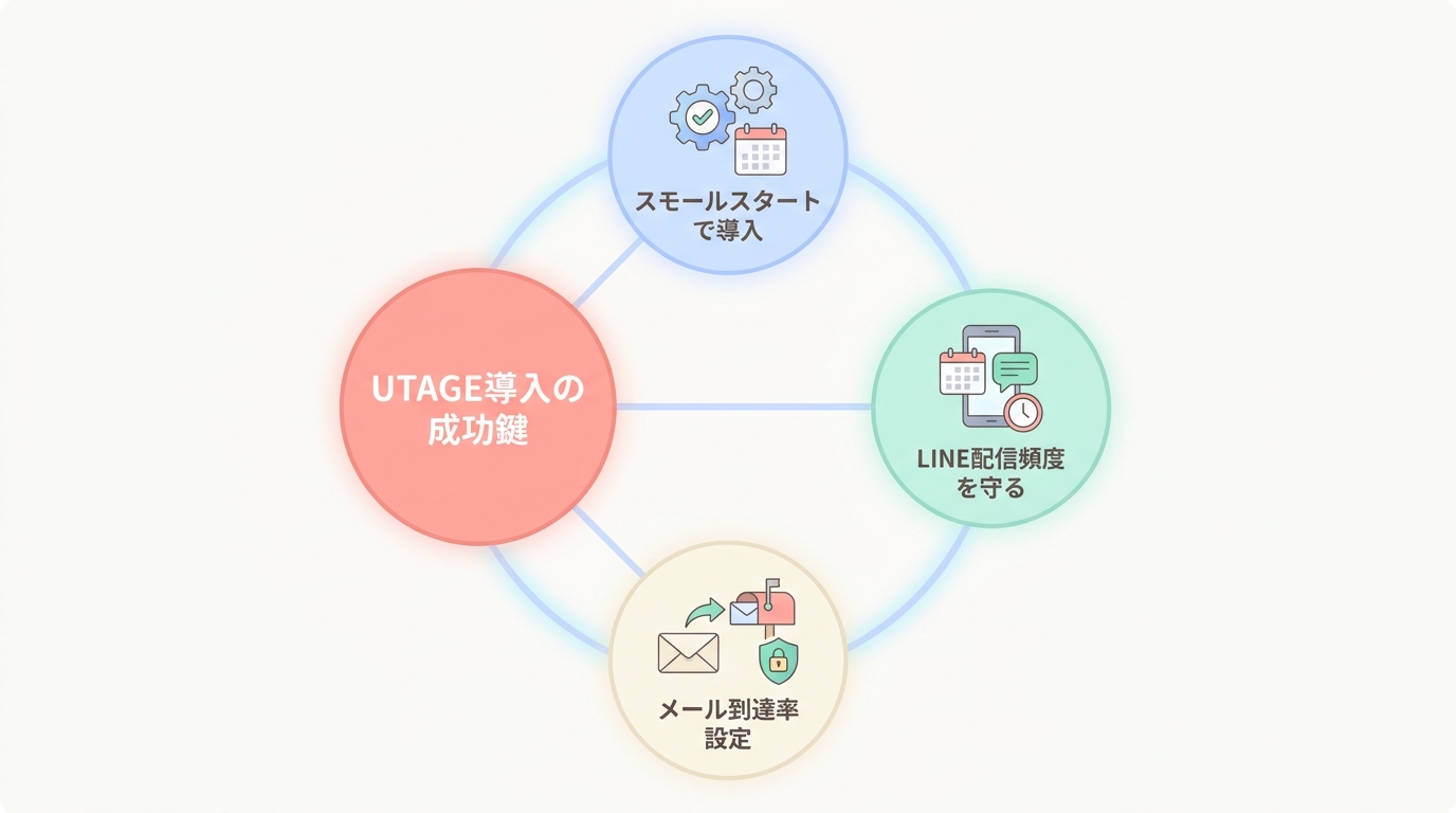 美容サロンがUTAGE導入で失敗しないための3つの注意点