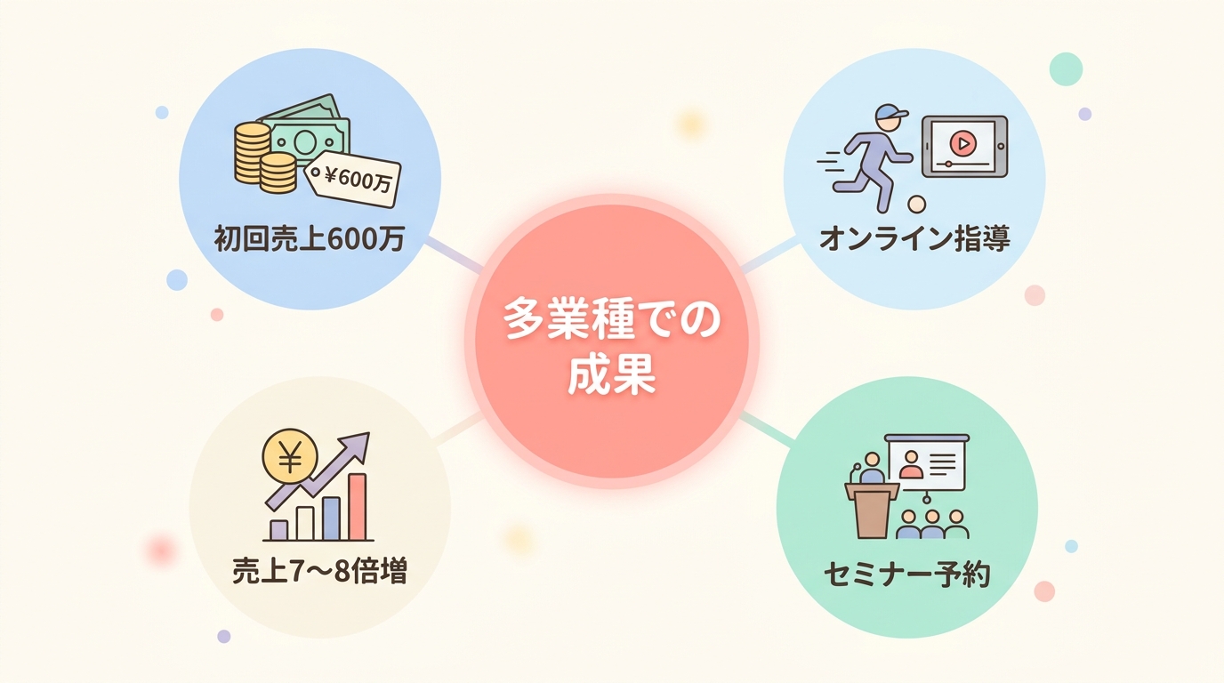 【実例】他業種でもUTAGEの予約管理で成果が出ている