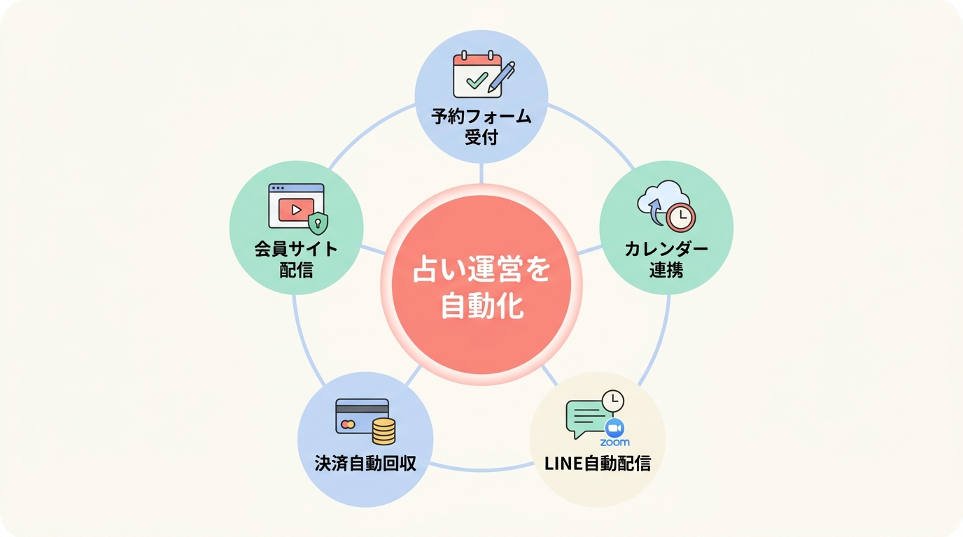 UTAGEなら予約・LINE・決済が1ツールで完結する