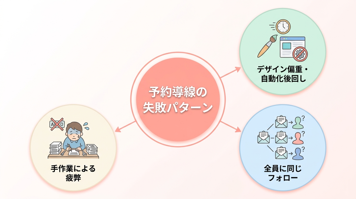ヨガ教室の体験予約導線で「やってはいけない失敗」3つ