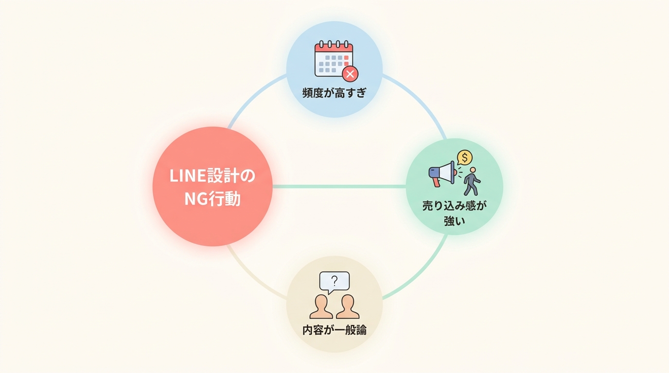 コーチング業界でLINE配信を設計する際の失敗パターン3つ