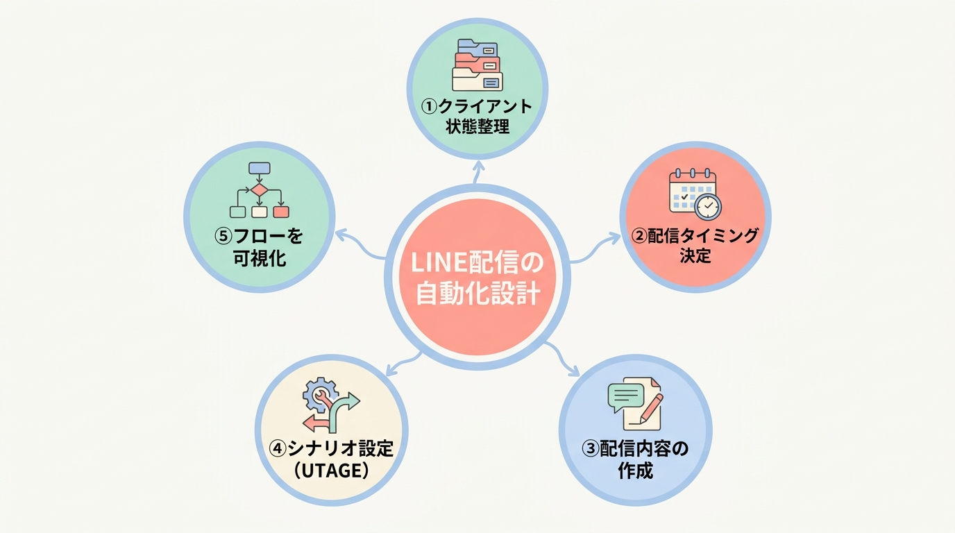コーチング業界でLINE配信を自動化する手順5ステップ