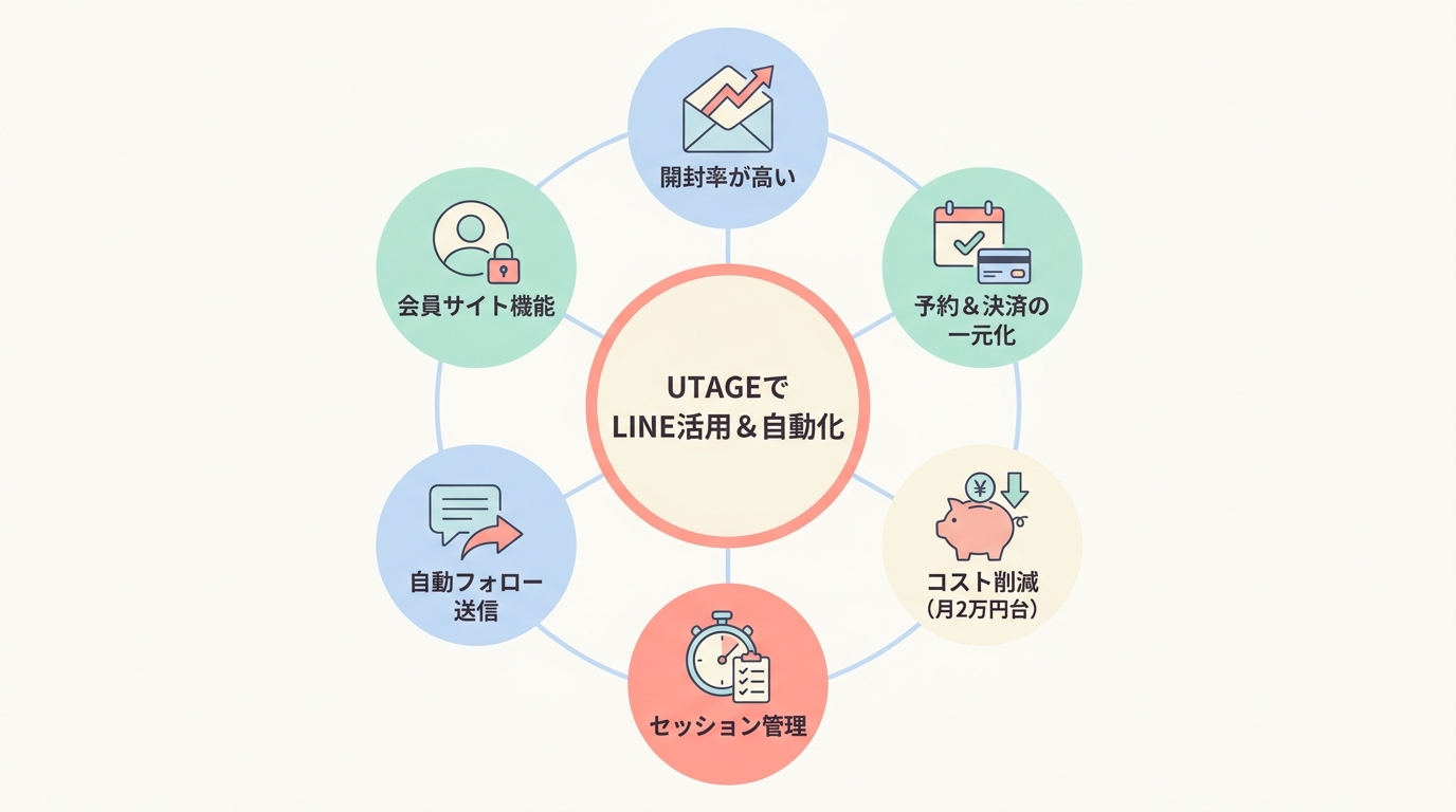 パーソナルトレーナーがUTAGEでLINEを活用すべき理由