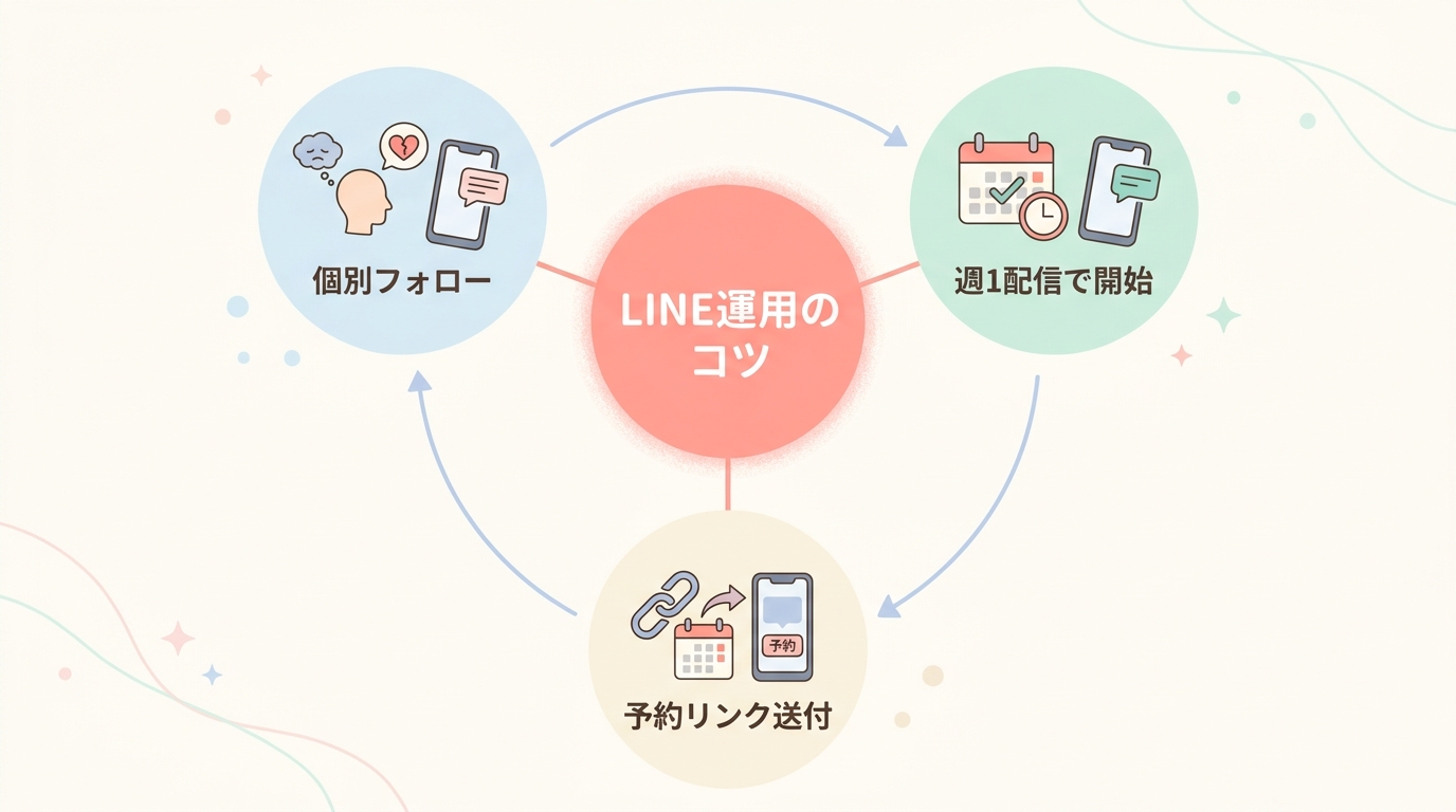 パーソナルトレーナーがLINE運用で失敗しないための3つのポイント